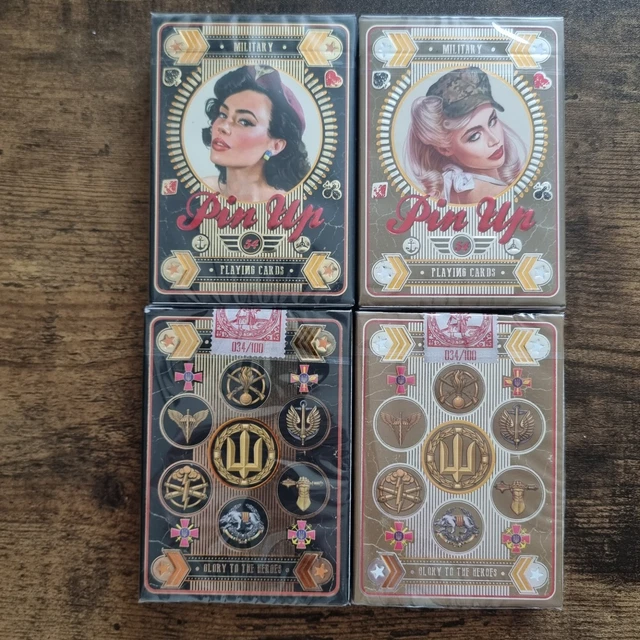 MILITARY PIN-UP PLAYING Cards New Agitcom Limited Ed Armed Forces Pin ...