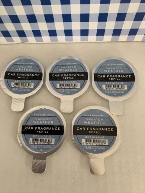 Five 5X~ Car Fragrance Refill  Scentportable ~ SWEATER WEATHER Bath & Body Works