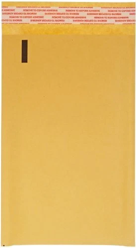 Pratt KAJ-00 Self-Seal Kraft Bubble Mailer 5" x 9" Pack of 250