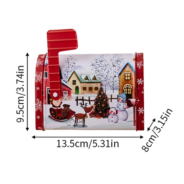 Lampe LED Musicale De Noël En Forme De Boîte Aux Lettres - Mélodies De Fête, Alimentation USB Ou Piles, Décoration De Table - 3