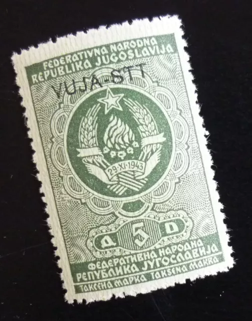 Slovenia c1950 Italy Trieste Yugoslavia - Ovp. VUJA - STT Revenue Stamp US 10