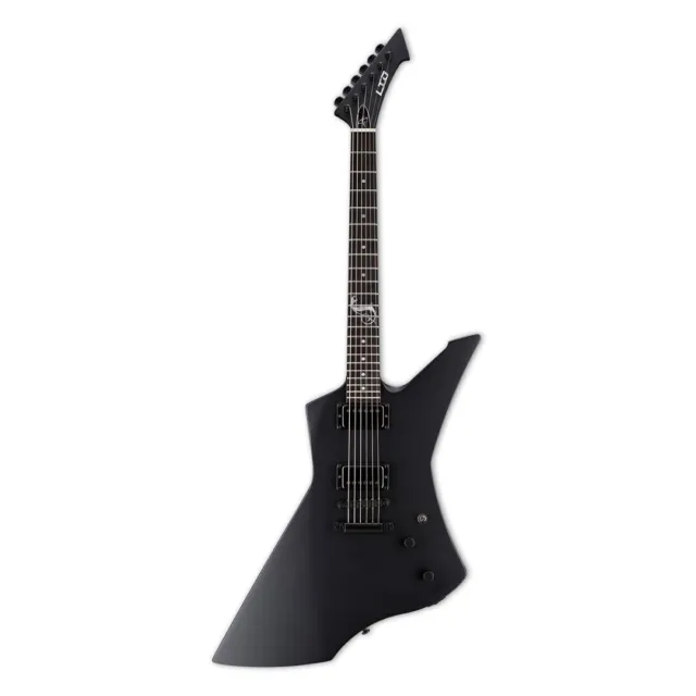 ESP Guitar LTD James Hetfield Snakebyte 6-String Electric Guitar, Black Satin