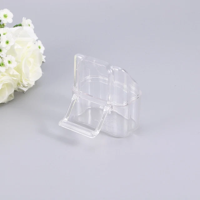 Pet Transparent Feeder Bird Cage Food and Water Container Dispenser Feeding Cup