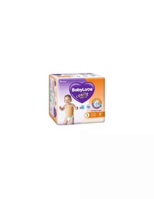 Babylove Cosifit Walker Convenience Nappies 17 Pack x 4