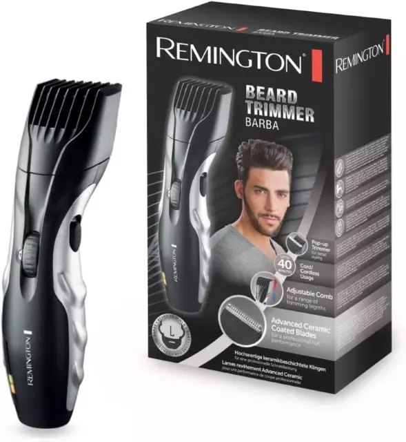 Remington Tondeuse Barbe [Utilisation Facile] Beard Trimmer (Ergonomique, Lames