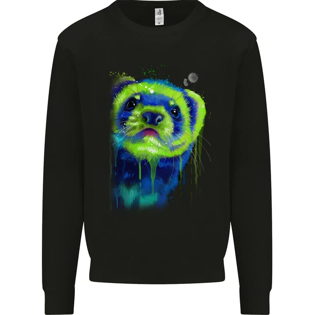 A Ferret Watercolour Kids Sweatshirt Jumper