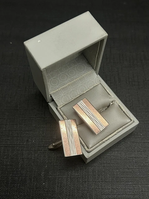 Boutons de manchette Art Déco vintage en argent sterling : Gold Filled Jewelry - Canada
