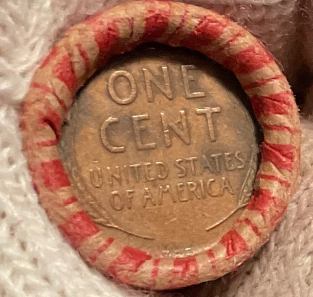 1909 VDB Wheat Cent & Indian Cent Tail Ends Roll of Mixed Cents from Estate D2