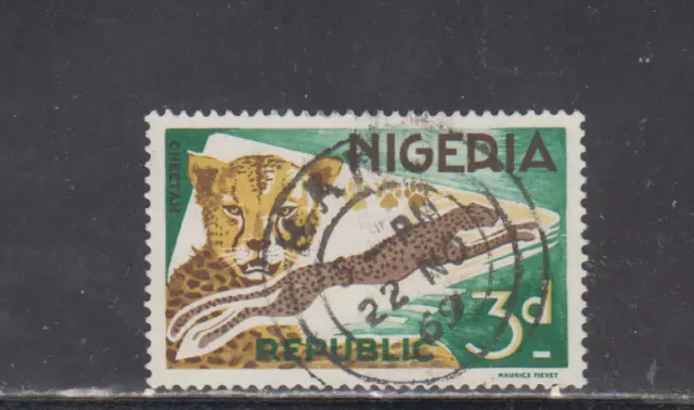 Nigeria :  1965-66 - Used  - Scott #  188  Animals