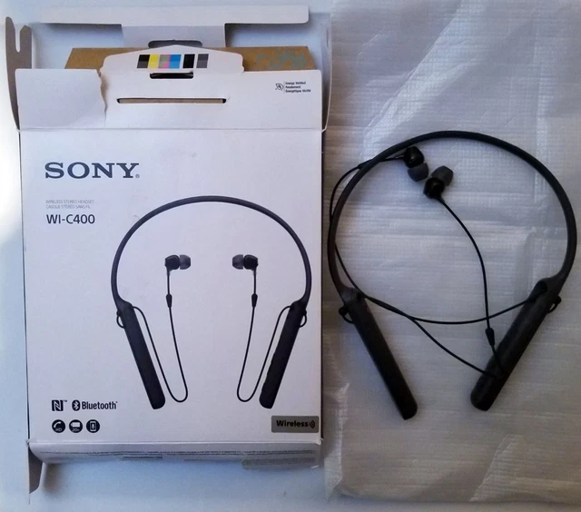 SONY WIC400/B BLUETOOTH Wireless Headphones (MICROPHONE DOES NOT WORK