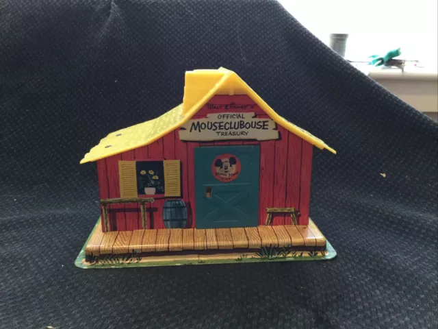 WALT DISNEY'S  MICKEY MOUSE CLUB  CLUBHOUSE  BANK  MATTEL  1957 See Descrip