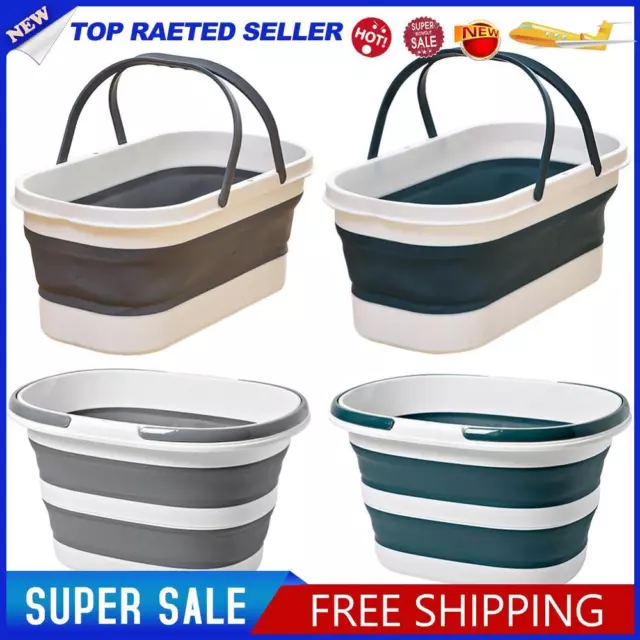 14/16L Folding Mop Barrel with Handle Large Capacity for Washing Fishing Camping