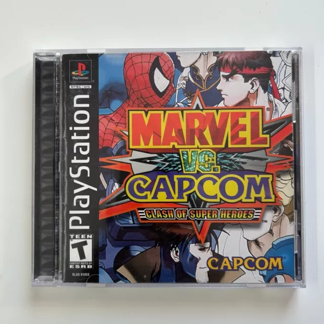 SONY PlayStation PS1 PSOne Marvel vs. Capcom: Clash of Super Heroes (COMPLETO)