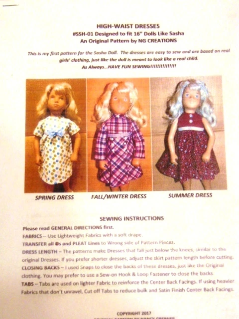 NG CREATIONS DOLL PATTERNS | Stores - Foto 9