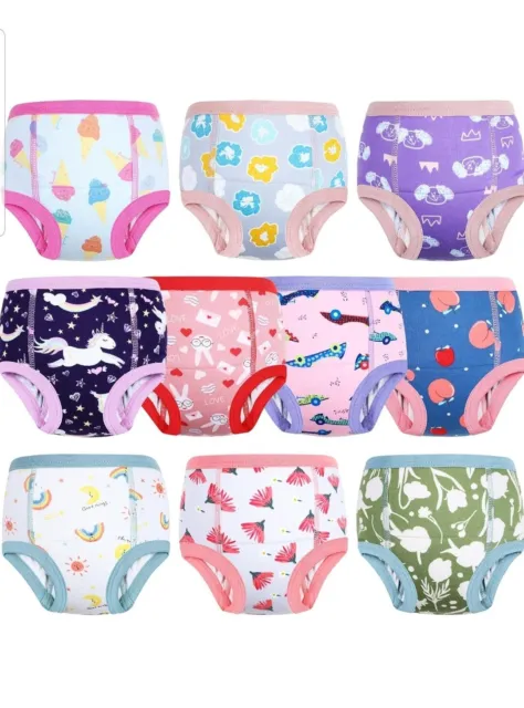 MOOMOO BABY POTTY Training Underwear 10 Packs Absorbent Toddler Training  Pant $56.01 - PicClick