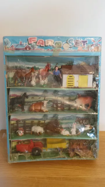 Vintage Hong Kong Farm Set 'Britains Copies' Boxed