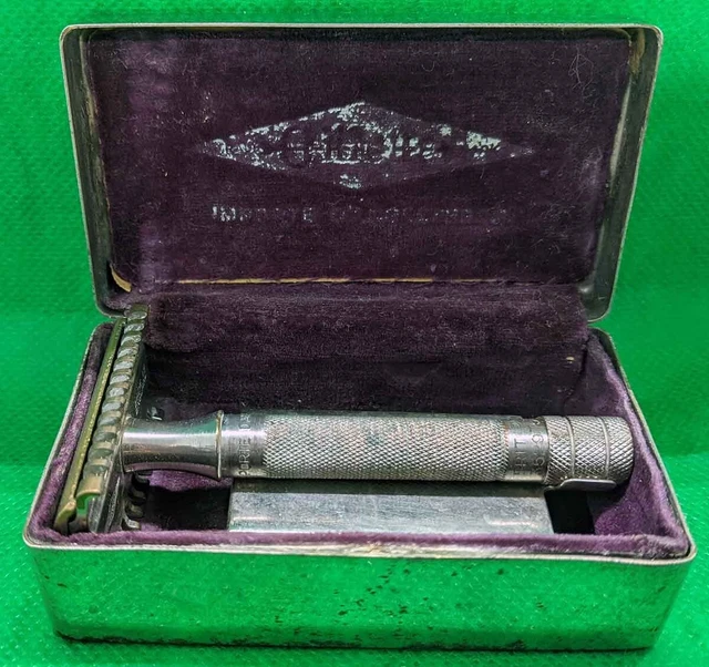 Vintage Gillette 1930's British No 88 Set For French Market Importe D'Angleterre