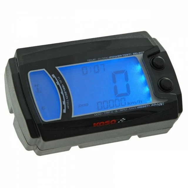 Compteur Digital Koso EX-02 Pour Moto Beta 50 RR Motard 2016-2018 - Vitesse Jusqu'à 360 Km/h, Multi-fonctions 12V