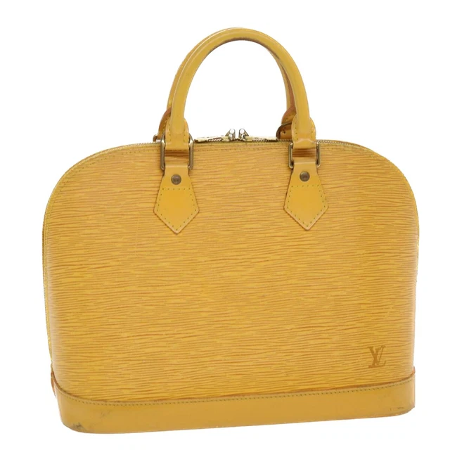 LOUIS VUITTON Epi Alma Hand Bag Tassili Yellow M52149 LV Auth 39555 LOUIS VUITTON Epi Alma Hand Bag Tassili Yellow M52149 LV Auth 39555