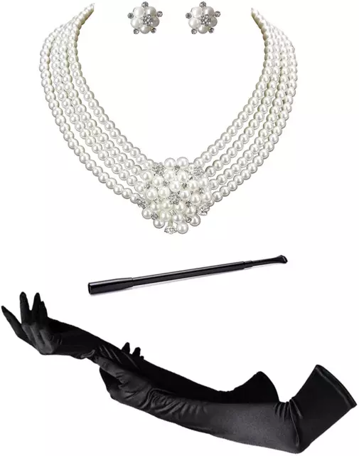 Audrey Hepburn Holly Golightly Breakfast at Tiffanys Costumeccessory Necklace A