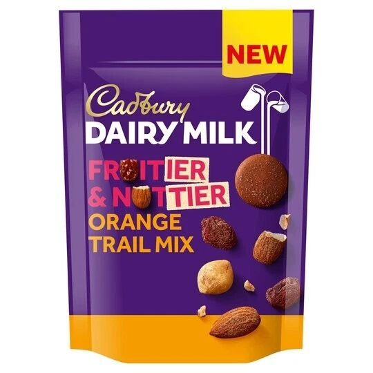 CADBURY DAIRY MILK Fruitier & Nuttier Orange Trail Mix 100G X 2 £9.99
