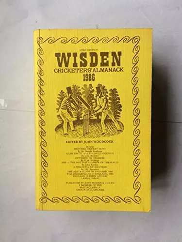 Wisden Cricketers' Almanack 1986 Book The Cheap Fast Free Post