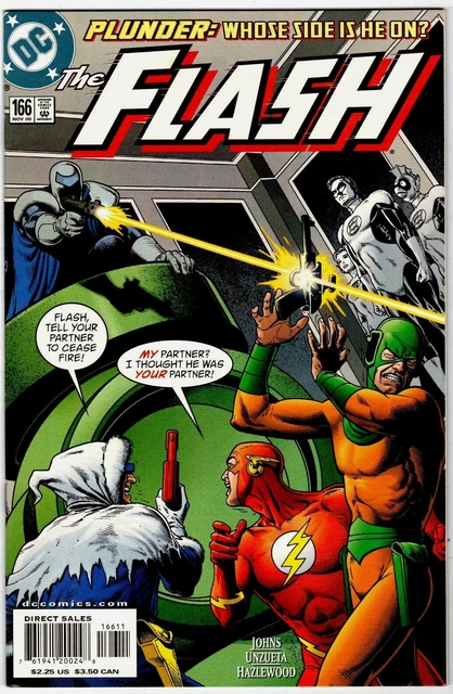 Flash #166 Nov 2000 Captain Cold Mirror Master Superman Dc Comic Book 1