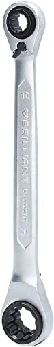 BRILLIANT TOOLS BT013901 Clé polygonale à cliquet double 4 en 1 10 x 13 17 x ...