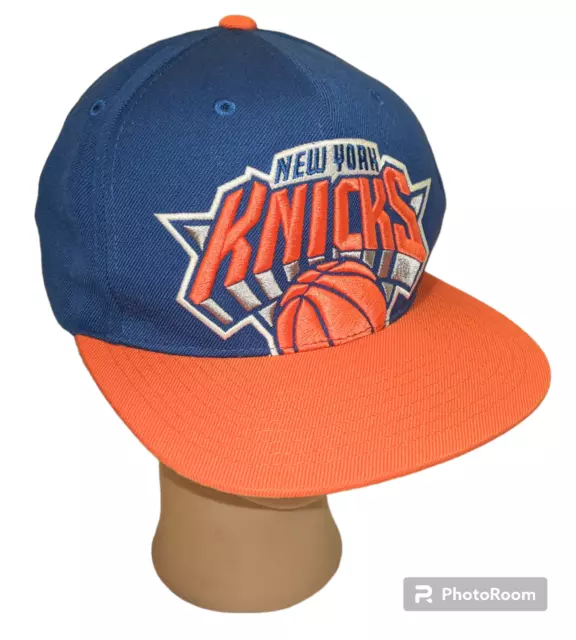 MITCHELL NESS NEW YORK KNICKS Snapback Hat 2016 Split Big Logo Blue ...