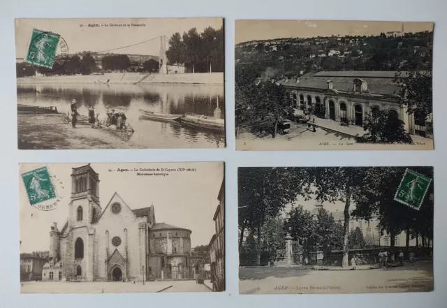 4 Cartes Postales Anciennes - CPA - Sud-Ouest, Lot-et-Garonne (47) - Agen #1