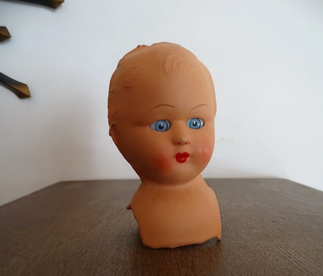 Poupée ancienne Raynal bébé vintage 1950 yeux dormeurs 37 cm no BRU