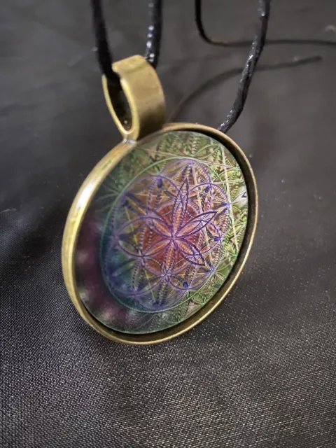 Laser Guided Visions Sacred Geometry Pendant Necklace NEW!