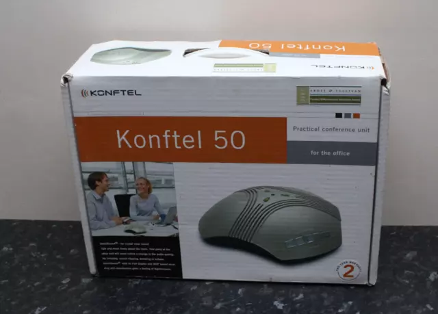 Konftel 50 Conference Speaker Phone Boxed INCOMPLETE UNTESTED PARTS ONLY