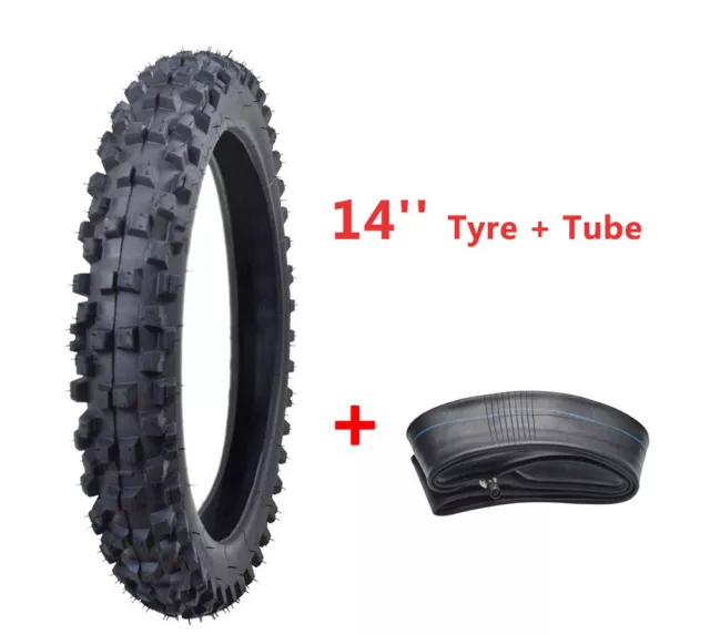 Front 60/100-14 2.50-14 Inch Tyre Tire Tube for Motocross Off-Road DIRT Pit Bike