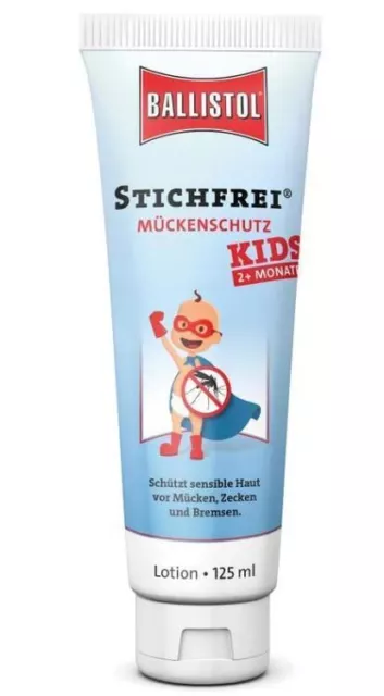 Ballistol Stichfrei 125ml Mückenschutz für Kinder Zeckenschutz Salbe Lotion