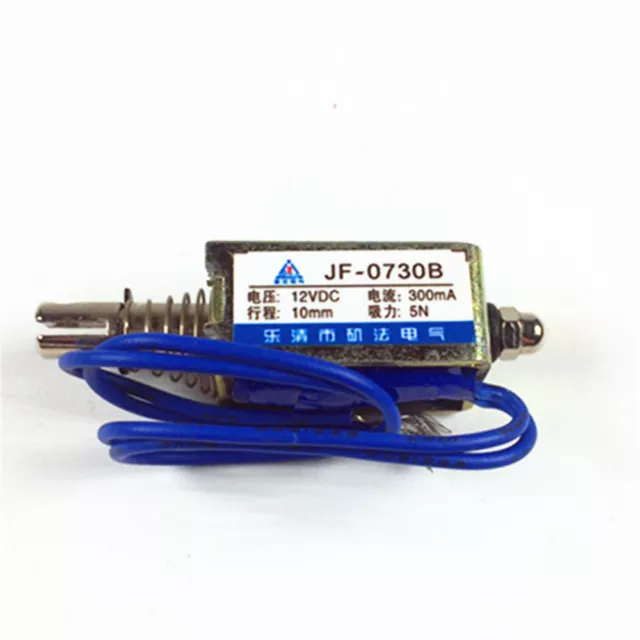 JF-0730B 12VDC 300 mA 10 mm 5N Elettromagnete solenoide a telaio aperto tipo push/pull