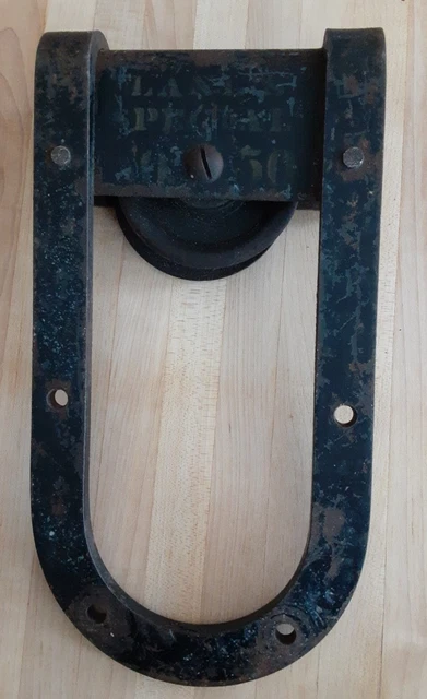 Antique Barn Door Roller Marked Working Condition