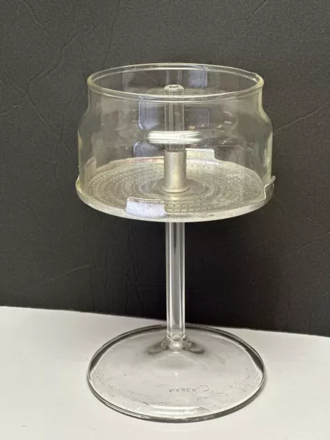 Pyrex Glass Stem Pump Basket Percolator Replacement Parts 4” Base