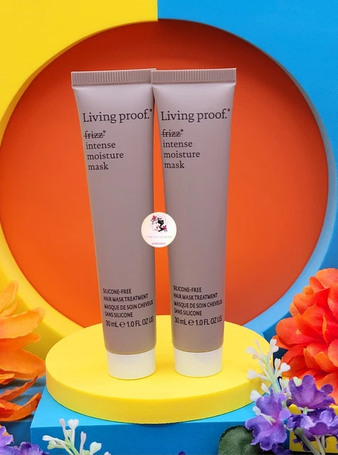 2 máscara de humedad intensa a prueba de vida sin frizz 1 fl oz/30 ml tamaño de viaje cuidado del cabello