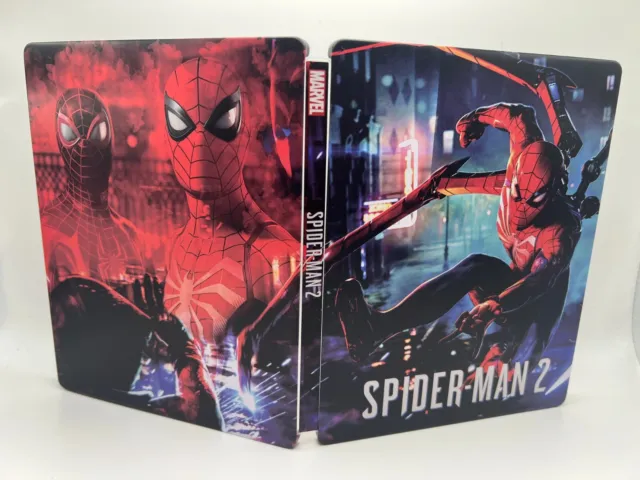 Spider man 2 Custom mand steelbook case (NO GAME DISC) for PS4/PS5/Xbox