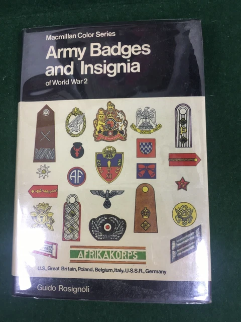 ARMY BADGES AND Insignia of World War 2 - Great Rosignoli, Guido ...