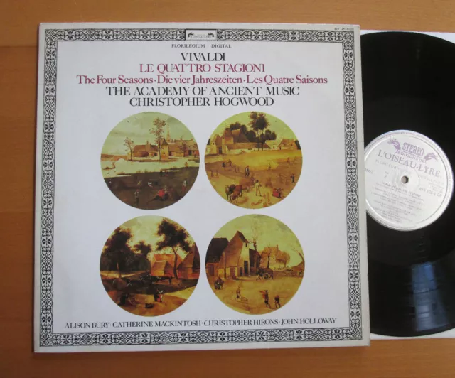 410 126-1 Vivaldi The Four Seasons Christopher Hogwood NM L'Oiseau-Lyre + insert