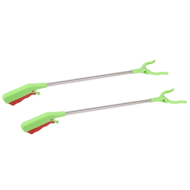 2x morsetti raccoglitori rifiuti artiglio spazzatura fine strumento giardino 60 cm J1A1rra