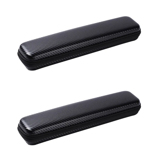 2 piezas Bolso de almacenamiento de plancha rizado estuche plano caja de varita rodillos para el cabello mujer