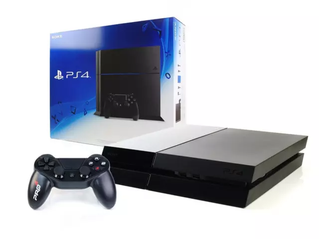 Sony PS4 Konsole - 500GB SCHWARZ + Subsonic Controller - Zustand: akzeptabel