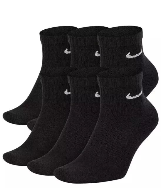 NIKE MEN'S EVERYDAY Cushioned Dri-Fit Ankle Socks M - 3pack $16.99 ...