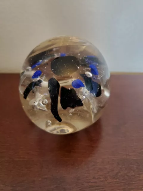 Vintage Glass Paperweight Art Glass