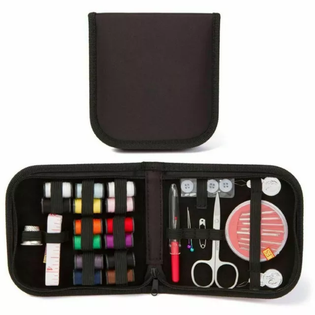 Portable Travel Small Home Sewing Kit Case with Thread Scissor / Needle Set Box