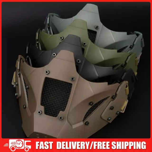 Tactical Mask Good Air Permeability Military Mask Detachable for Outdoor Camping