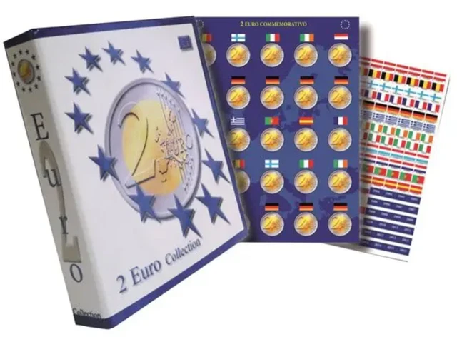 Euro Collection Folder Album Vista Raccoglitore Monete Euro Dei Primi 15 Paesi E